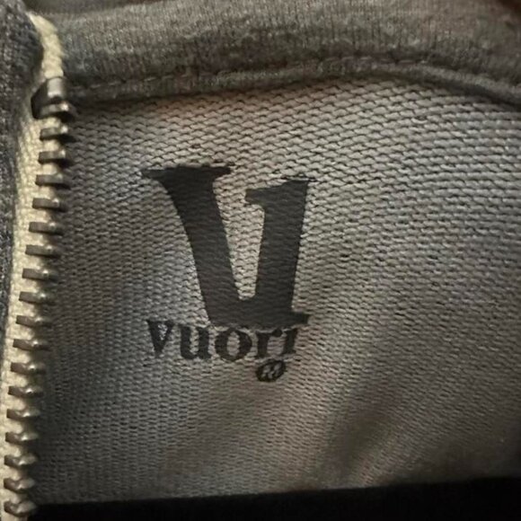 Vuori Movement Hoodie Athletic Full Zip Jacket In Heathered Gray, Size Medium - Picture 7 of 8